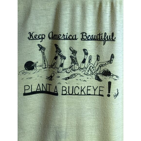 Vintage Single Stitch, College Bowling Rivalry T-Shirt, Michigan and Ohio Size M - Picture 2 of 6